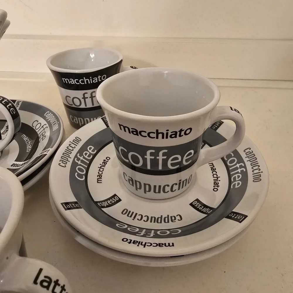 ⭐️40% Off⭐️ IMUSA Espresso Coffee Set with Saucers and Mini Spoons - Set of 4